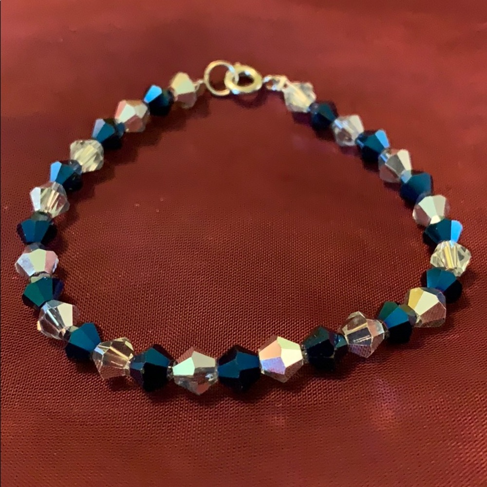 Glass beaded bracelet